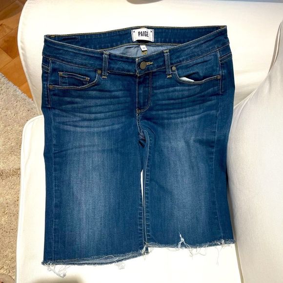 Denim - Paige Denim Jean shorts - at knee length. Size 29. Like new. ⚡️⚡️
